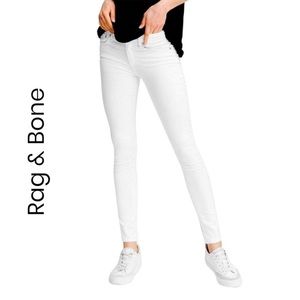 NWT rag & bone 10 inch capri skinny jeans white Size 24